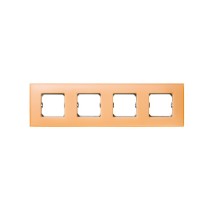 Simon 27774-64 Placa 4 Elementos (Salmon Mate)