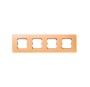 Simon 27774-64 Placa 4 Elementos (Salmon Mate)