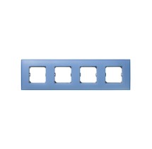 Simon 27774-63 Placa 4 Elementos (Azul Mate)