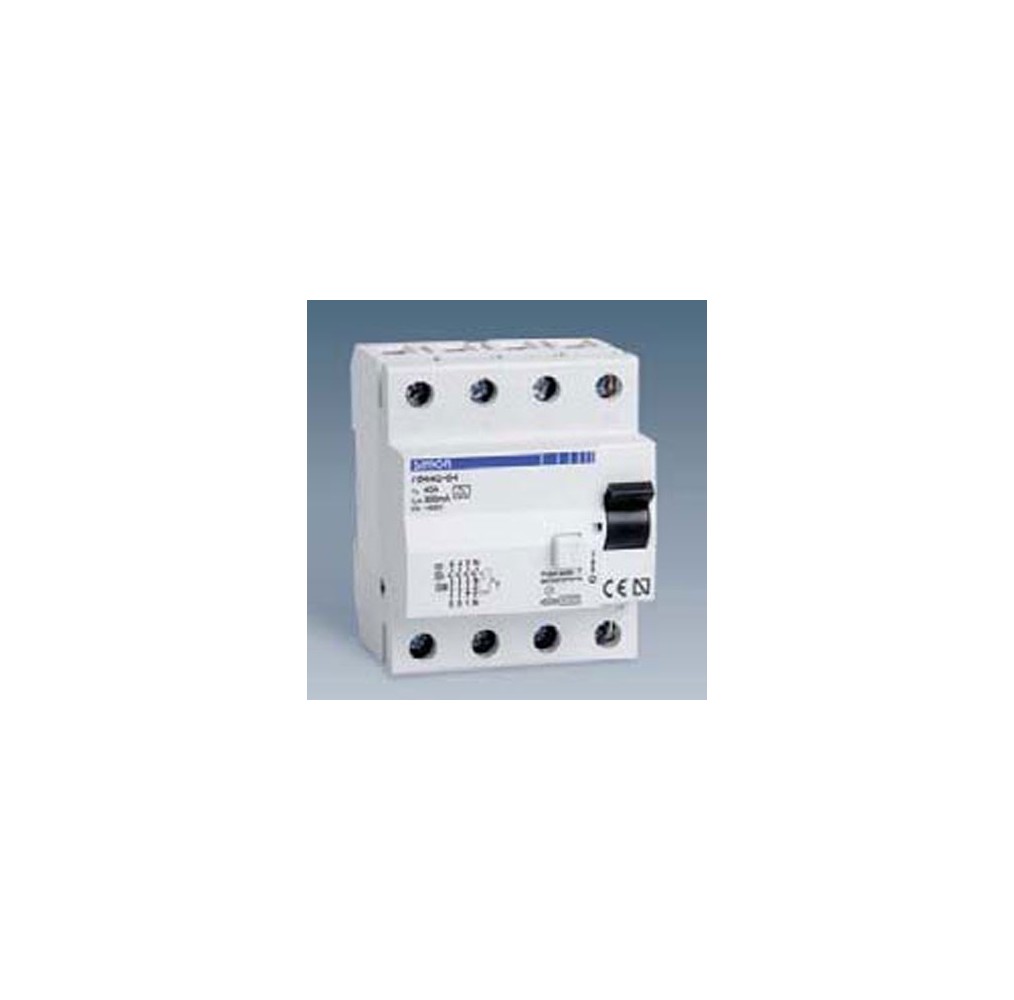 78240-63 - Interruptor diferencial clase AC, sensibilidad 300, tecla negra, 230V. 40A.