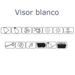 Visor blanco